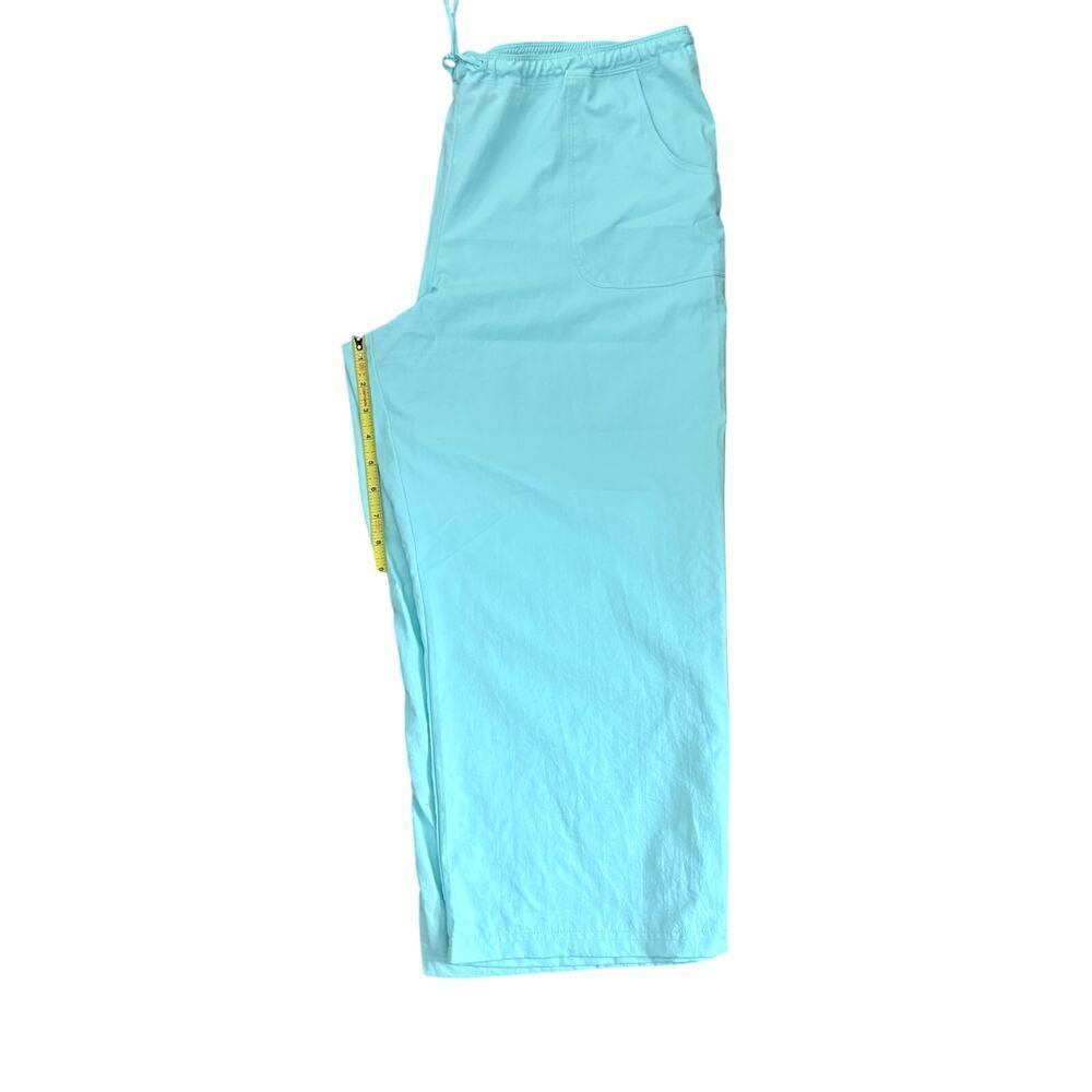 New York & Company aqua lounge pants XL wide leg drawstring stripe - Picture 5 of 5